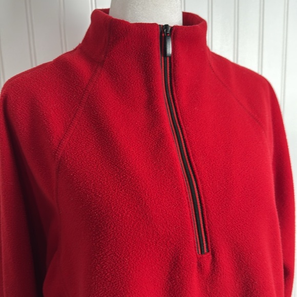 Lauren Ralph Lauren Tops - Lauren by Ralph Lauren red pullover quarter zip fleece